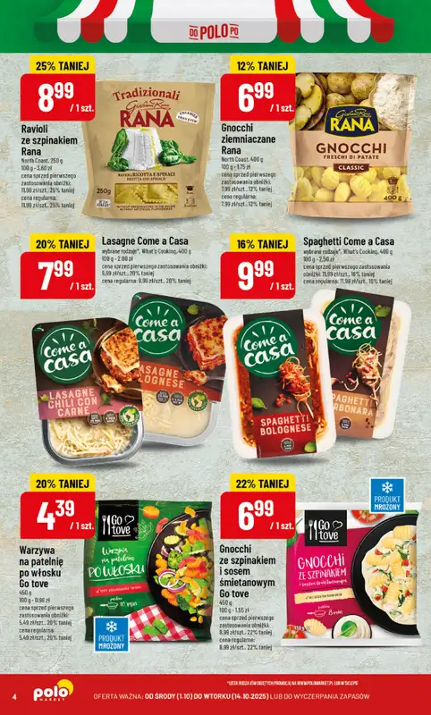 POLOmarket - gazetka promocyjna Włoskie produkty od środy 01.10 do wtorku 14.10 - strona 4