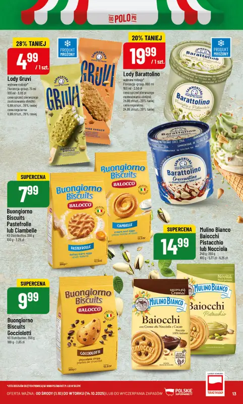 POLOmarket - gazetka promocyjna Włoskie produkty od środy 01.10 do wtorku 14.10 - strona 13