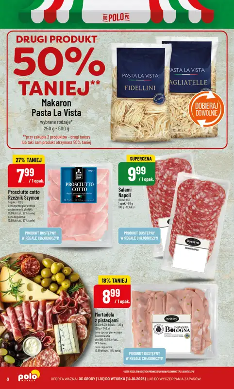 POLOmarket - gazetka promocyjna Włoskie produkty od środy 01.10 do wtorku 14.10 - strona 8