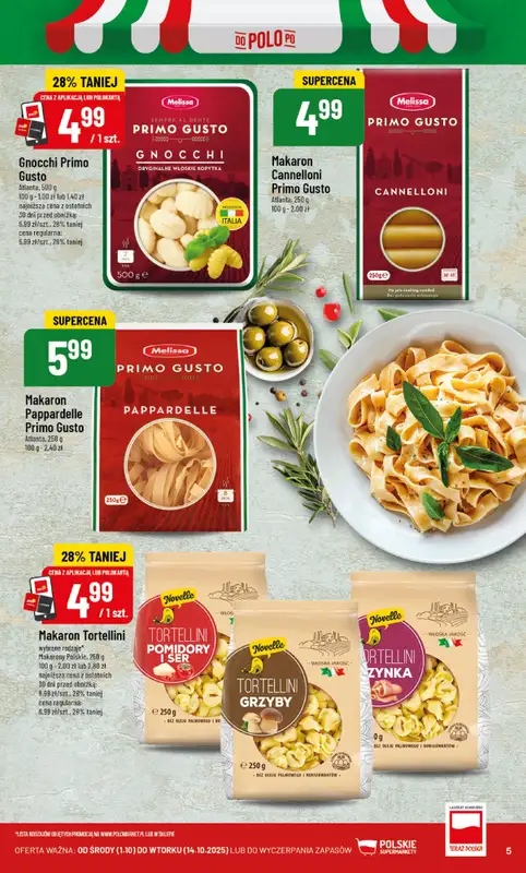POLOmarket - gazetka promocyjna Włoskie produkty od środy 01.10 do wtorku 14.10 - strona 5