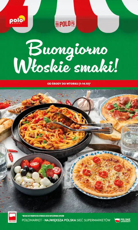 POLOmarket - gazetka promocyjna Włoskie produkty od środy 01.10 do wtorku 14.10