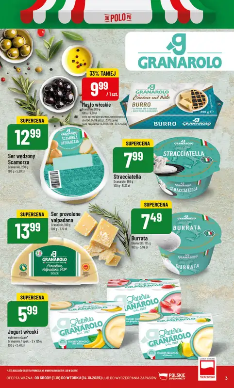 POLOmarket - gazetka promocyjna Włoskie produkty od środy 01.10 do wtorku 14.10 - strona 3