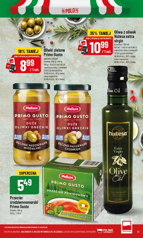 POLOmarket - gazetka promocyjna Włoskie produkty od środy 01.10 do wtorku 14.10 - strona 11
