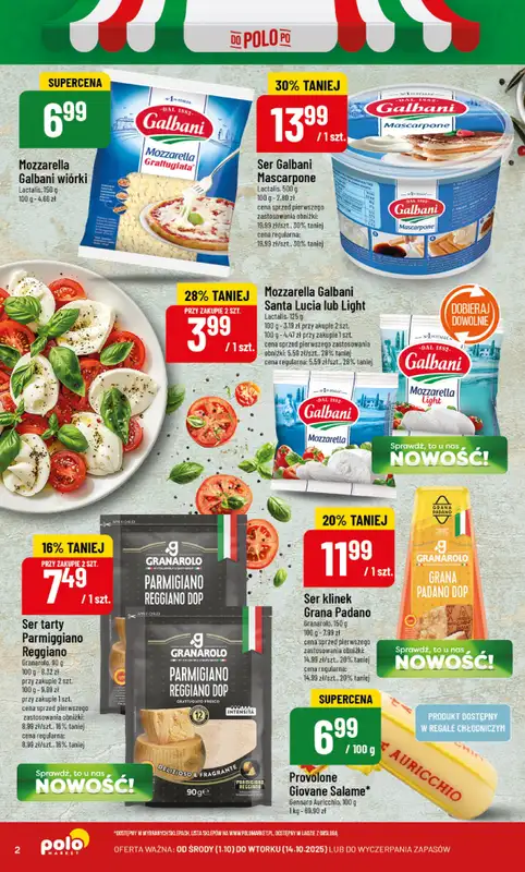 POLOmarket - gazetka promocyjna Włoskie produkty od środy 01.10 do wtorku 14.10 - strona 2