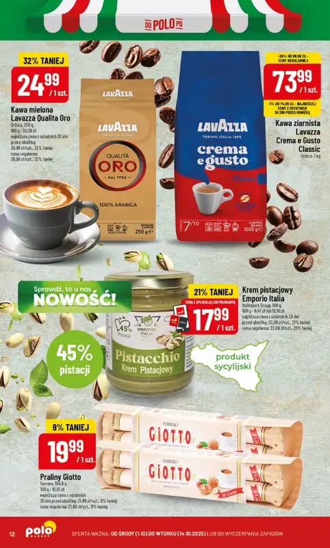 POLOmarket - gazetka promocyjna Włoskie produkty od środy 01.10 do wtorku 14.10 - strona 12