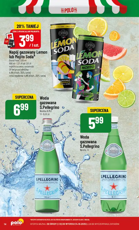 POLOmarket - gazetka promocyjna Włoskie produkty od środy 01.10 do wtorku 14.10 - strona 14
