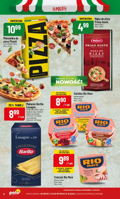 POLOmarket - gazetka promocyjna Włoskie produkty od środy 01.10 do wtorku 14.10 - strona 6