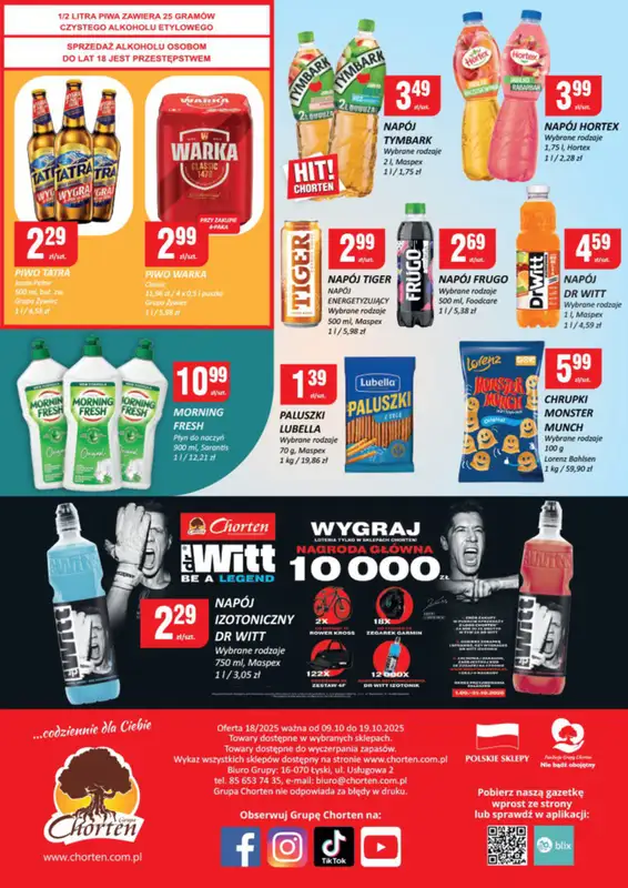 Chorten - gazetka promocyjna Gazetka Małopolska, Śląsk, Podkarpacie, Opolskie Market od czwartku 09.10 do niedzieli 19.10 - strona 4