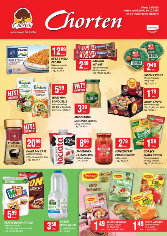 Chorten - gazetka promocyjna Gazetka Małopolska, Śląsk, Podkarpacie, Opolskie Minimarket  