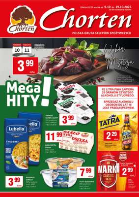 Chorten - gazetka promocyjna Gazetka Mazowsze Market od czwartku 09.10 do niedzieli 19.10