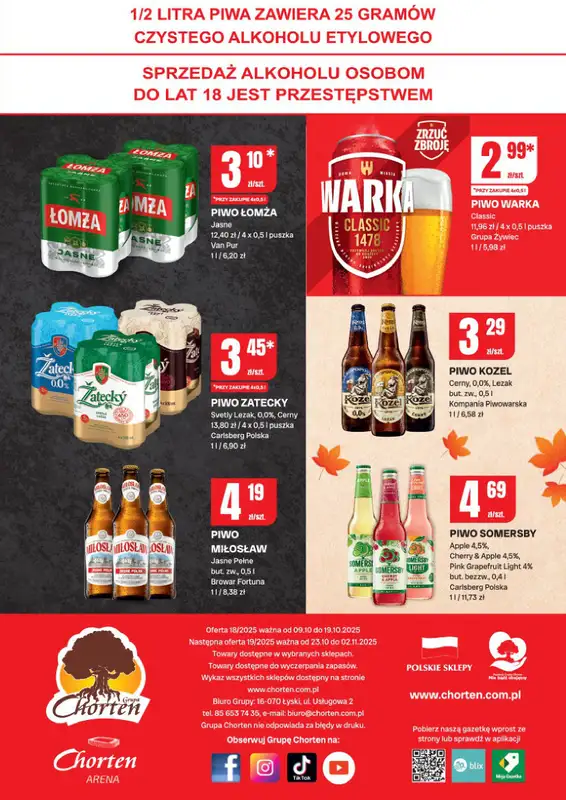 Chorten - gazetka promocyjna Gazetka Podlaskie Minimarket od czwartku 09.10 do niedzieli 19.10 - strona 4