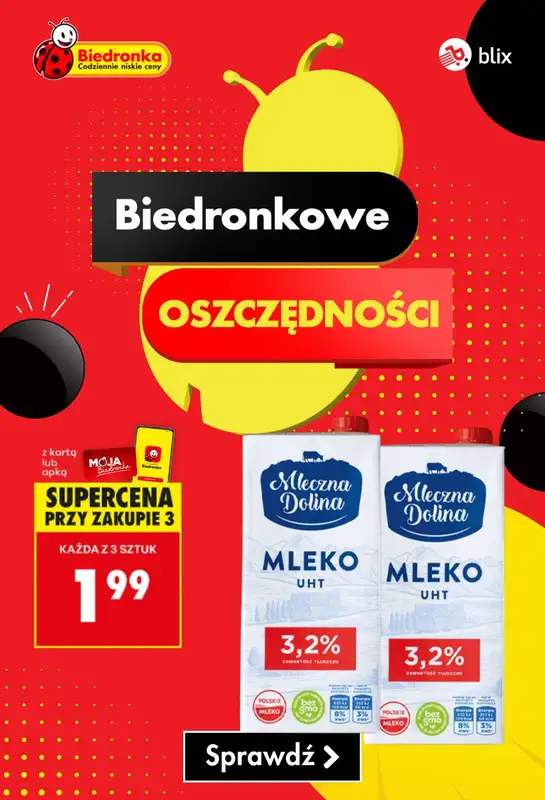Biedronka - gazetka promocyjna Biedronkowe oszczędności od poniedziałku 06.10 do środy 08.10