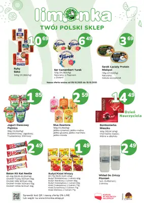 Limonka - gazetka promocyjna Plakaty promocyjne od czwartku 09.10 do niedzieli 19.10 Limonka - gazetka promocyjna Plakaty promocyjne od czwartku 09.10 do niedzieli 19.10