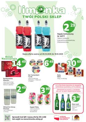 Limonka - gazetka promocyjna Gazetka od czwartku 09.10 do niedzieli 19.10