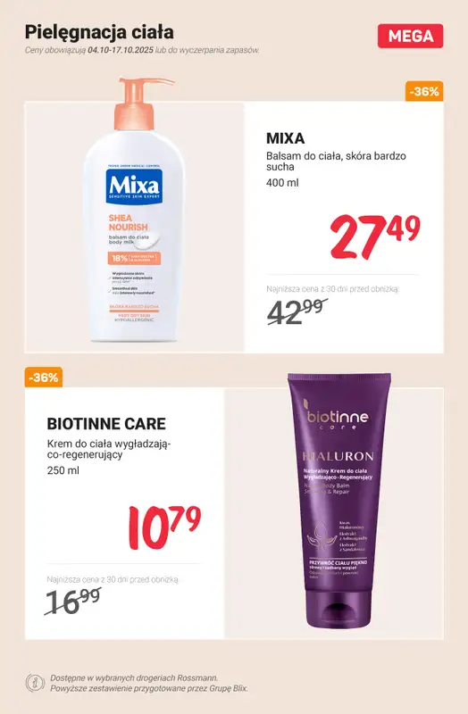 Rossmann - gazetka promocyjna Do -50% na pielęgnację od poniedziałku 06.10 do piątku 17.10 - strona 2
