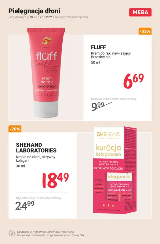 Rossmann - gazetka promocyjna Do -50% na pielęgnację od poniedziałku 06.10 do piątku 17.10 - strona 4