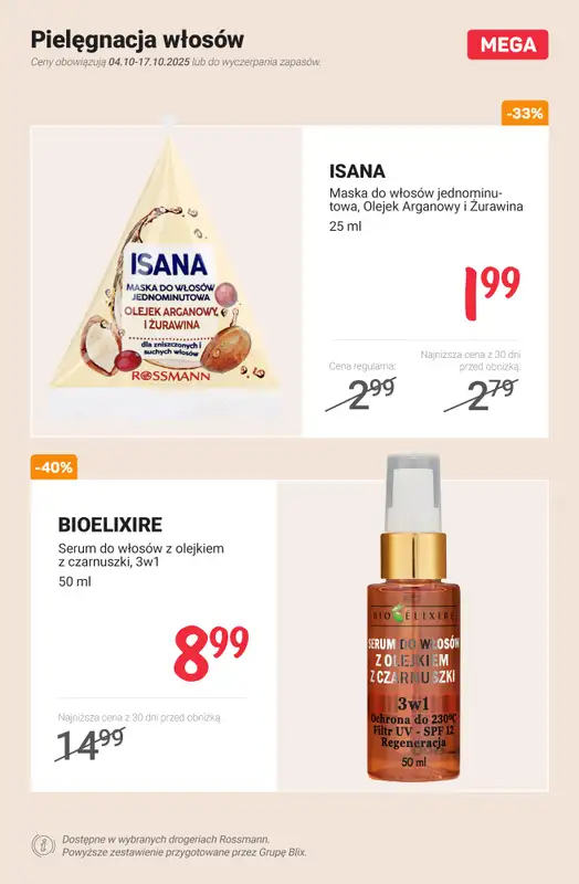 Rossmann - gazetka promocyjna Do -50% na pielęgnację od poniedziałku 06.10 do piątku 17.10 - strona 6