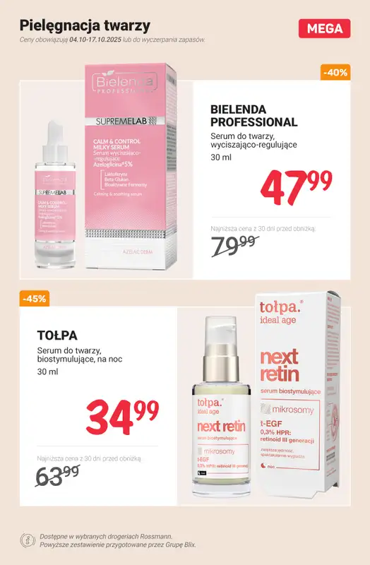 Rossmann - gazetka promocyjna Do -50% na pielęgnację od poniedziałku 06.10 do piątku 17.10 - strona 9