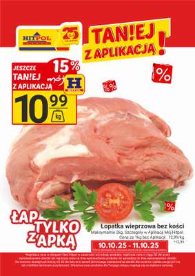 Hitpol - gazetka promocyjna Taniej z Aplikacją Mój Hitpol! od piątku 10.10 do soboty 11.10
