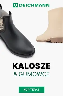 Deichmann - gazetka promocyjna Kalosze i gumowce damskie od poniedziałku 06.10  Deichmann - gazetka promocyjna Kalosze i gumowce damskie od poniedziałku 06.10
