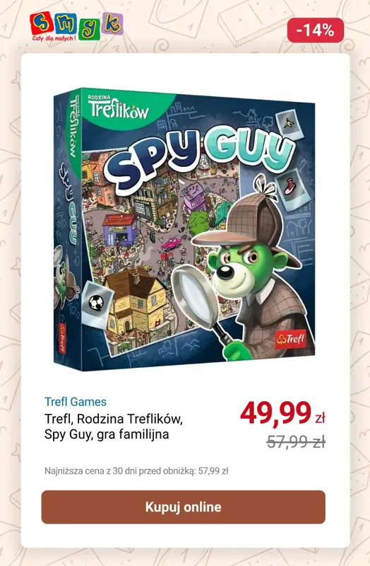 Smyk - gazetka promocyjna Do -55% na GRY PLANSZOWE od poniedziałku 06.10 do poniedziałku 20.10 - strona 7