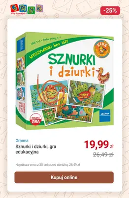 Smyk - gazetka promocyjna Do -55% na GRY PLANSZOWE od poniedziałku 06.10 do poniedziałku 20.10 - strona 5 Smyk - gazetka promocyjna Do -55% na GRY PLANSZOWE od poniedziałku 06.10 do poniedziałku 20.10 - strona 5