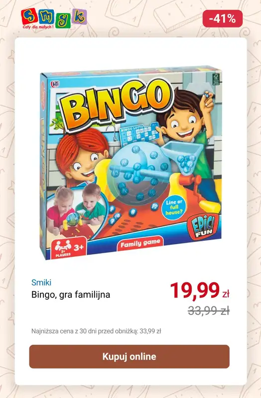 Smyk - gazetka promocyjna Do -55% na GRY PLANSZOWE od poniedziałku 06.10 do poniedziałku 20.10 - strona 13