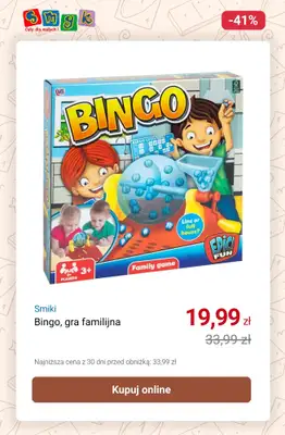 Smyk - gazetka promocyjna Do -55% na GRY PLANSZOWE od poniedziałku 06.10 do poniedziałku 20.10 - strona 13 Smyk - gazetka promocyjna Do -55% na GRY PLANSZOWE od poniedziałku 06.10 do poniedziałku 20.10 - strona 13