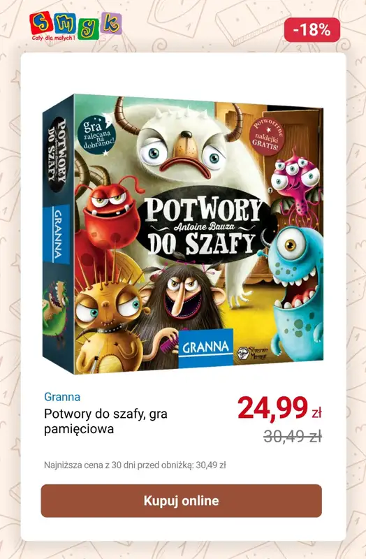 Smyk - gazetka promocyjna Do -55% na GRY PLANSZOWE od poniedziałku 06.10 do poniedziałku 20.10 - strona 4