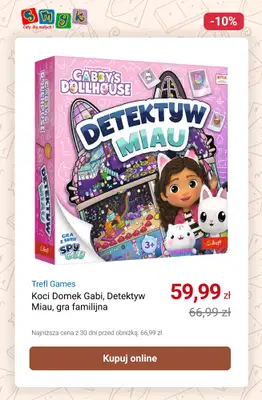 Smyk - gazetka promocyjna Do -55% na GRY PLANSZOWE od poniedziałku 06.10 do poniedziałku 20.10 - strona 9 Smyk - gazetka promocyjna Do -55% na GRY PLANSZOWE od poniedziałku 06.10 do poniedziałku 20.10 - strona 9
