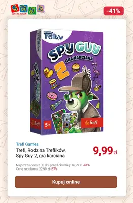 Smyk - gazetka promocyjna Do -55% na GRY PLANSZOWE od poniedziałku 06.10 do poniedziałku 20.10 - strona 3 Smyk - gazetka promocyjna Do -55% na GRY PLANSZOWE od poniedziałku 06.10 do poniedziałku 20.10 - strona 3