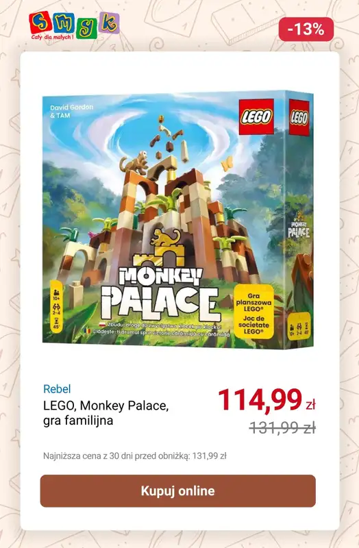 Smyk - gazetka promocyjna Do -55% na GRY PLANSZOWE od poniedziałku 06.10 do poniedziałku 20.10 - strona 2