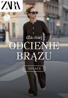 Zara - gazetka promocyjna Damskie ubrania w odcieniach brązu od poniedziałku 06.10 