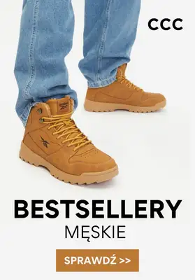 CCC - gazetka promocyjna Bestsellery męskie od poniedziałku 06.10 do niedzieli 12.10 CCC - gazetka promocyjna Bestsellery męskie od poniedziałku 06.10 do niedzieli 12.10