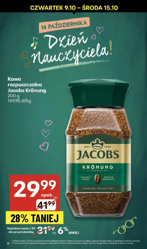 Delikatesy Centrum - gazetka promocyjna Gazetka  do środy 15.10 - strona 11