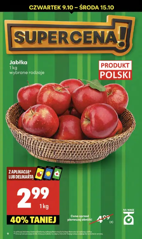Delikatesy Centrum - gazetka promocyjna Gazetka  do środy 15.10 - strona 9
