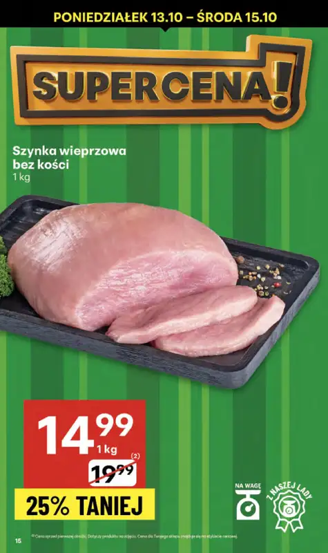 Delikatesy Centrum - gazetka promocyjna Gazetka  do środy 15.10 - strona 15