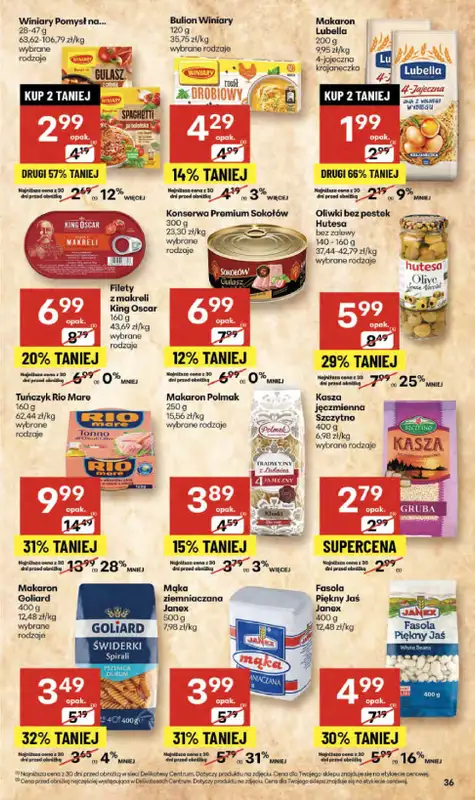Delikatesy Centrum - gazetka promocyjna Gazetka  do środy 15.10 - strona 36