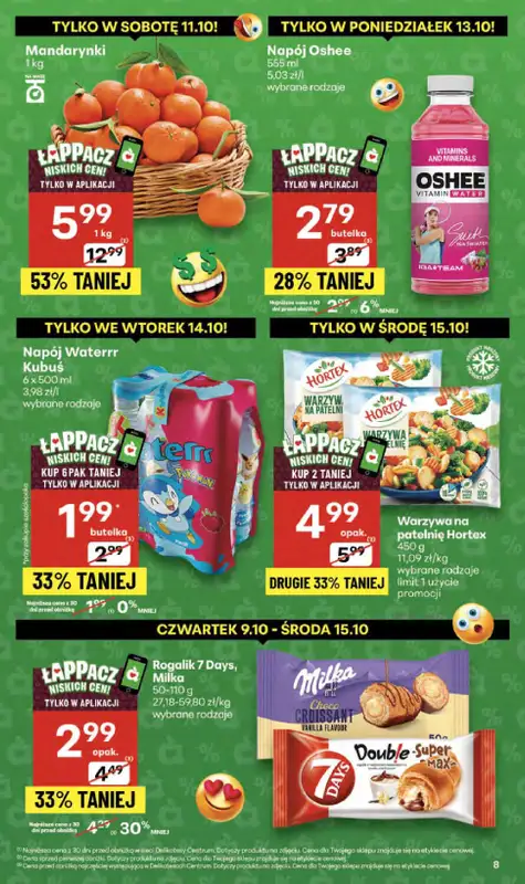 Delikatesy Centrum - gazetka promocyjna Gazetka  do środy 15.10 - strona 8
