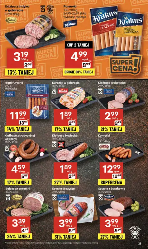 Delikatesy Centrum - gazetka promocyjna Gazetka  do środy 15.10 - strona 28