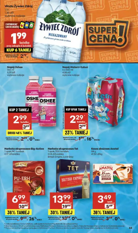 Delikatesy Centrum - gazetka promocyjna Gazetka  do środy 15.10 - strona 44