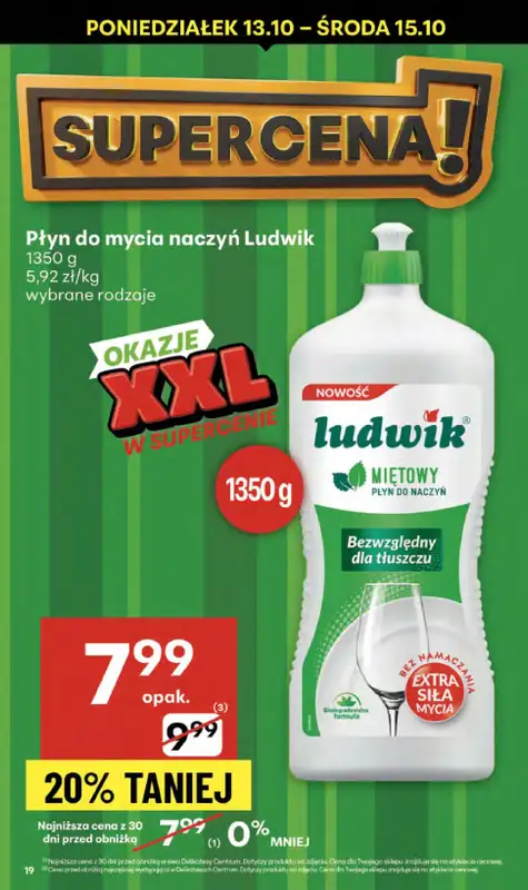 Delikatesy Centrum - gazetka promocyjna Gazetka  do środy 15.10 - strona 19