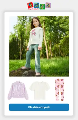 Smyk - gazetka promocyjna Do -25% na bluzki, bluzy i spodnie dresowe od poniedziałku 06.10 do środy 08.10 - strona 2 Smyk - gazetka promocyjna Do -25% na bluzki, bluzy i spodnie dresowe od poniedziałku 06.10 do środy 08.10 - strona 2