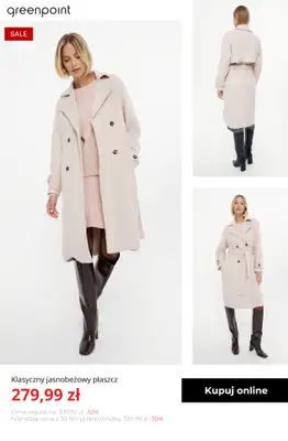 Greenpoint - gazetka promocyjna FINAL SALE: ekstra -30% na wyprzedaż, ostatnie dni! od poniedziałku 06.10  - strona 4 Greenpoint - gazetka promocyjna FINAL SALE: ekstra -30% na wyprzedaż, ostatnie dni! od poniedziałku 06.10  - strona 4