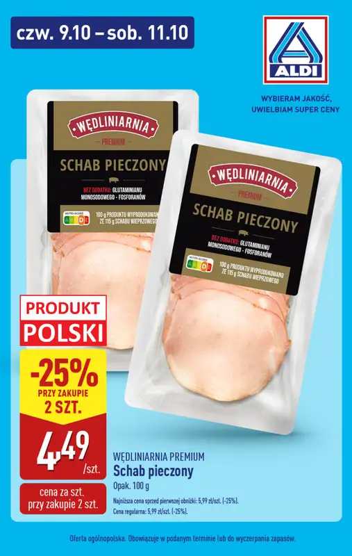 Aldi - gazetka promocyjna Weekend super cen w Aldi! od czwartku 09.10 do soboty 11.10 - strona 7