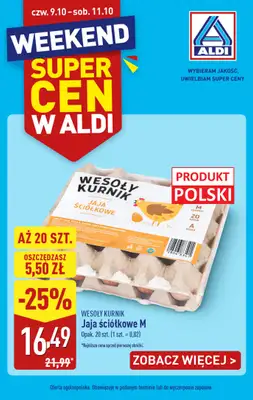 Aldi - gazetka promocyjna Weekend super cen w Aldi! od czwartku 09.10 do soboty 11.10