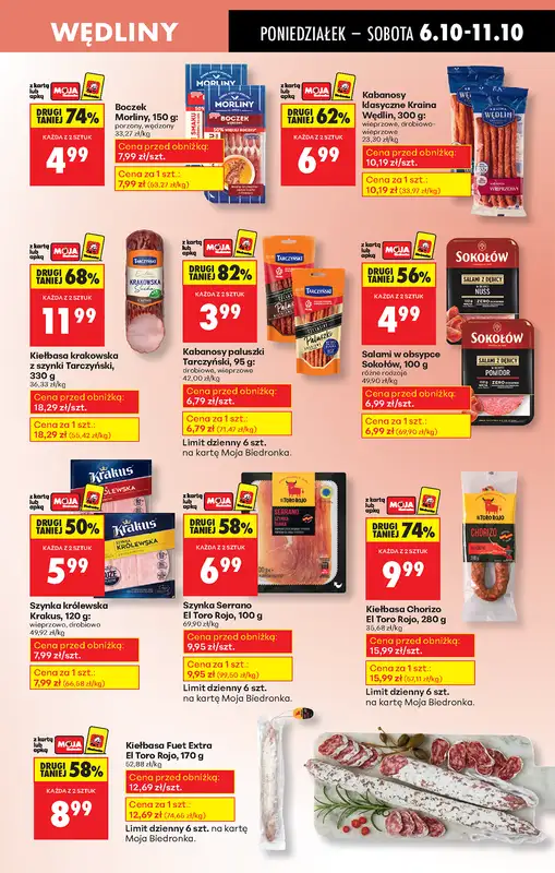 Biedronka - gazetka promocyjna Od poniedziałku, Z ladą tradycyjną od poniedziałku 06.10 do niedzieli 12.10 - strona 37