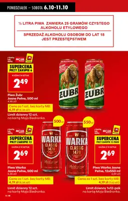 Biedronka - gazetka promocyjna Od poniedziałku, Z ladą tradycyjną od poniedziałku 06.10 do niedzieli 12.10 - strona 15