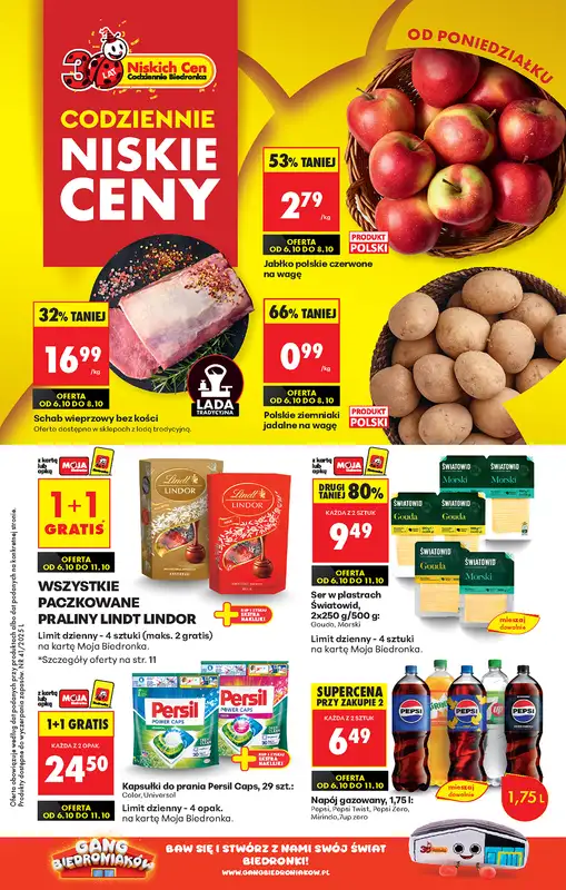 Biedronka - gazetka promocyjna Od poniedziałku, Z ladą tradycyjną od poniedziałku 06.10 do niedzieli 12.10
