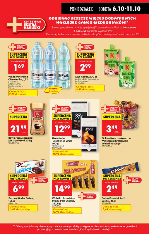 Biedronka - gazetka promocyjna Od poniedziałku, Z ladą tradycyjną od poniedziałku 06.10 do niedzieli 12.10 - strona 44
